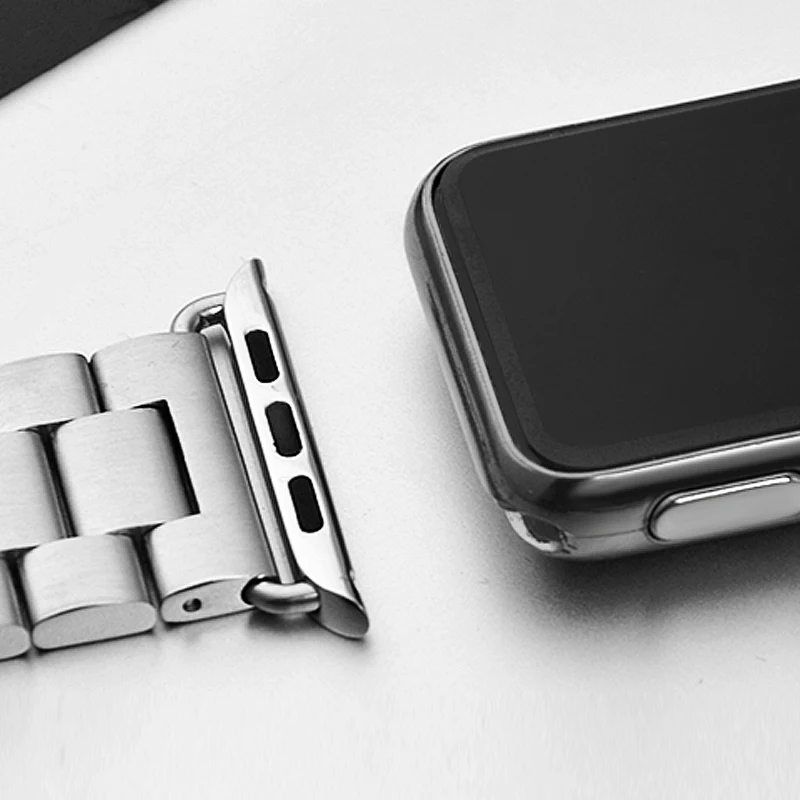 Кутить спортивный ремешок для наручных часов Apple Watch серии 3/2/1 38 мм 42 мм Нержавеющая сталь металлический ремешок для наручных часов iwatch серии 4 40 мм 44 мм