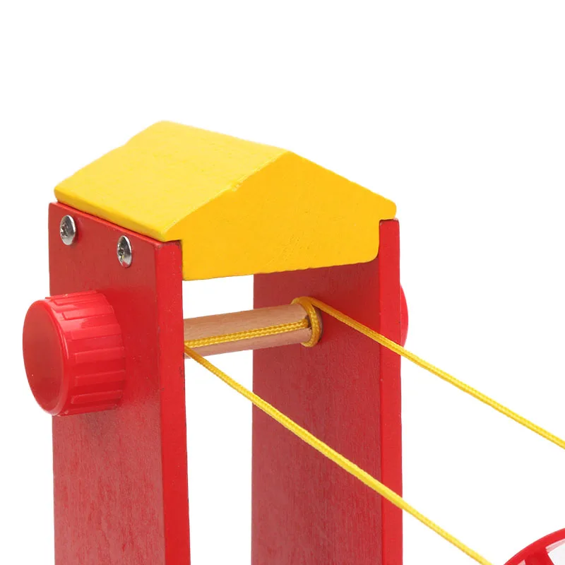 Друзья деревянная железная дорога игрушки удлиненный Красный Одиночный подвесной мост модель поезд деревянные аксессуары bloques de condesigcion