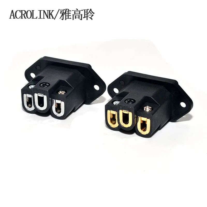 

LN005766 Acrolink FI-06(G) Gold Plated Power DIY Custom Female Adapter Plug