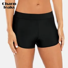 Charmleaks женские бордшорты для плавания бикини однотонного цвета низ бань плавки раздельный танкини купальные трусы