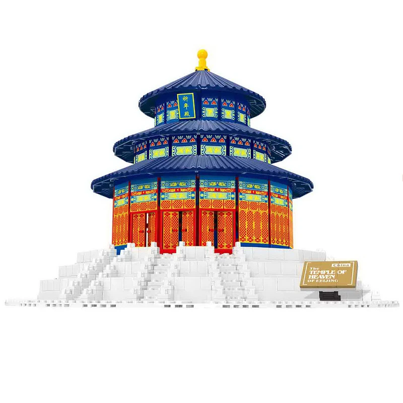 

Wange 5222 1052pcs The TEMPLE OF HEAVEN OF BEIJING World's Great Architecture Building Blocks Bricks Toys For Cheldren