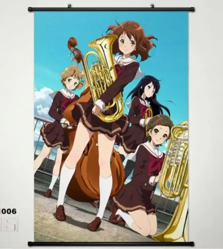 Потрясающий звук! Euphonium Oumae Kumiko домашний декор аниме постер настенная прокрутка 006