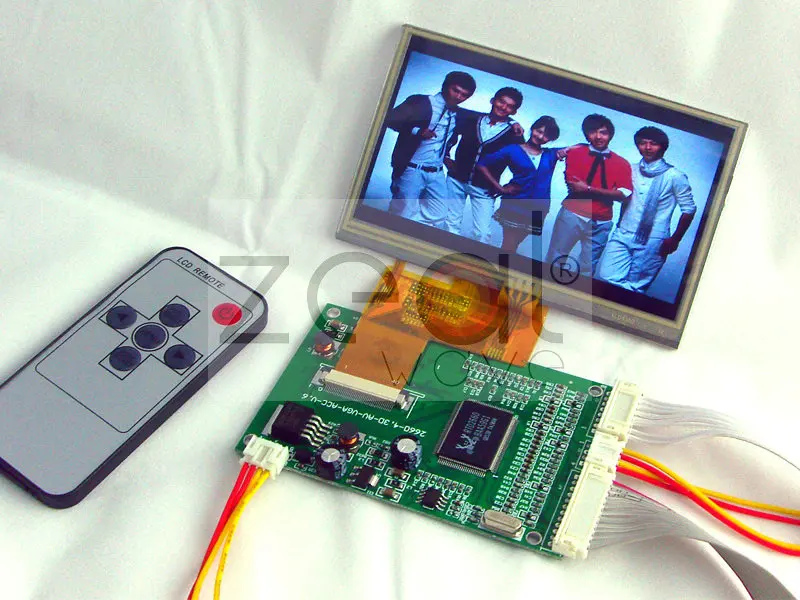 

4 3"TFT 480*272  40 PIN Color LCD Display Module With VGA,2AV Video Driving Board With Touch Panel Screen Free Shipping