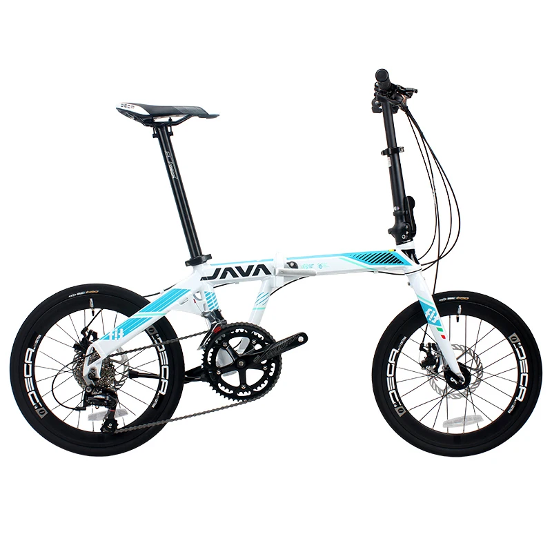 Cheap JAVA 20" Inch 18 Speed Aluminum Alloy Folding Bike Child Adult 406 Folding Bikes for  components 5