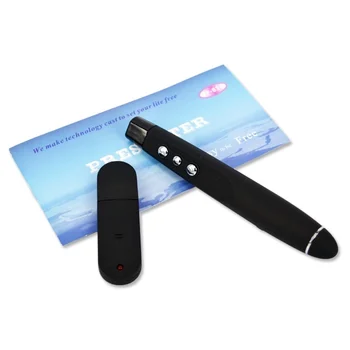 

kebidumei Red Laser Pointer Pen for Powerpoint Presentation RF Remote Controller Wireless PPT Presenter + USB Receiver