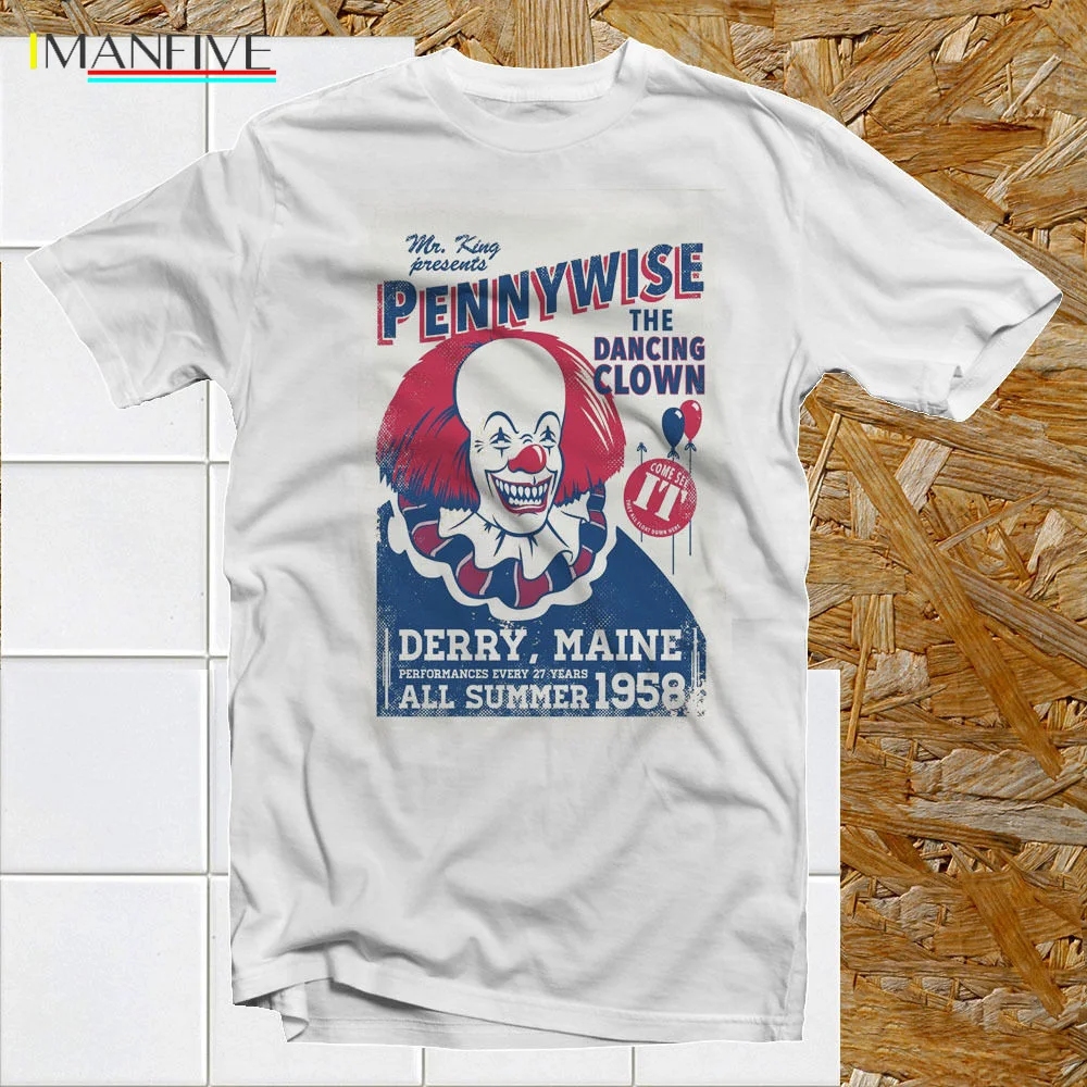 

Stephen King's IT Pennywise Circus Poster T Shirt Horror Movie Funny cool retro Cool xxxtentacion tshirt