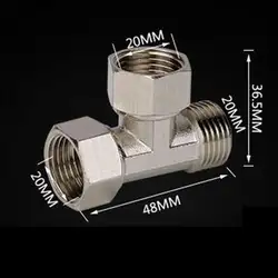 1/2 "BSP Женский-мужской резьбой гальваническое покрытие тройник Соединительная муфта соединительная муфта гайка Соединительная муфта для