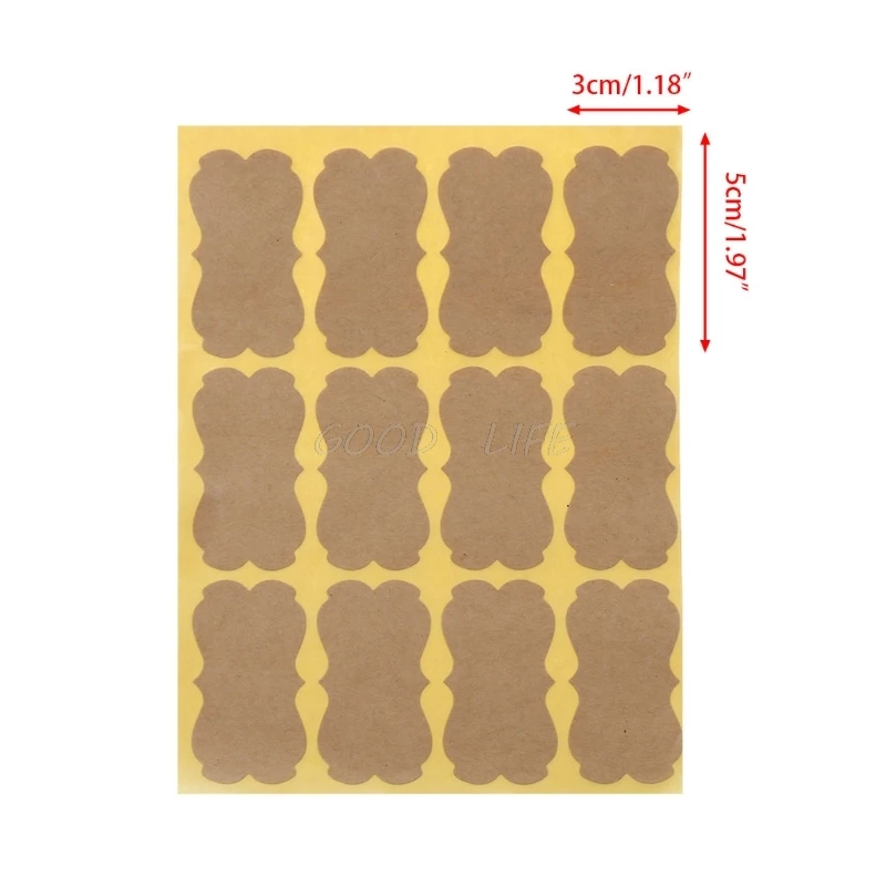 120 шт./лот наклейка s винтажная пустая крафт-этикетка ручной работы Уплотнительная наклейка для упаковки подарков DIY