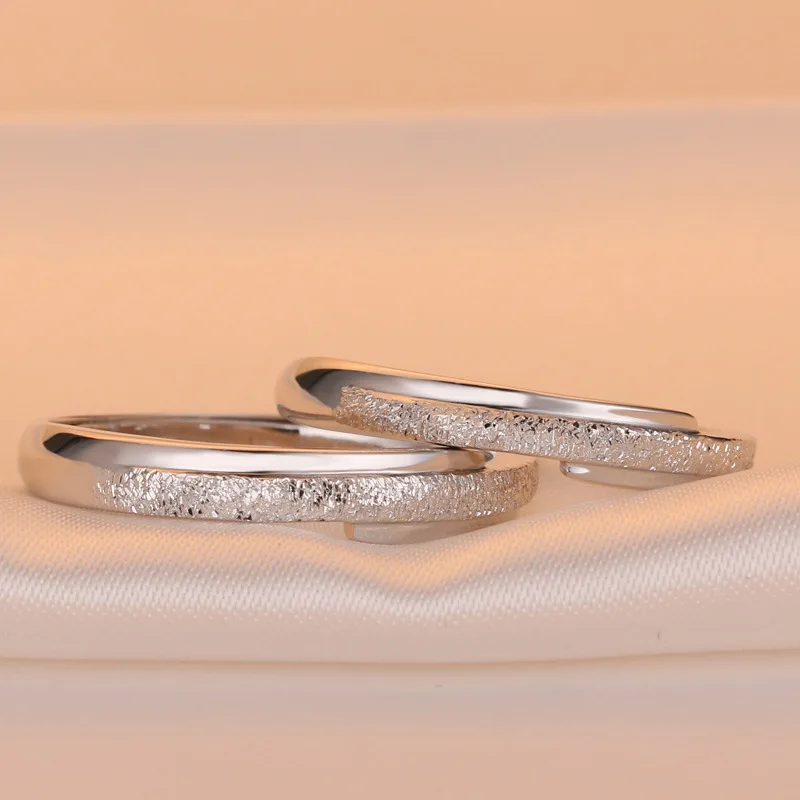DOYUBO Original CZ Engagement Couple Rings Set For Lovers Real 925 Sterling Silver Fashion Wedding Rings For Men And Women VB242