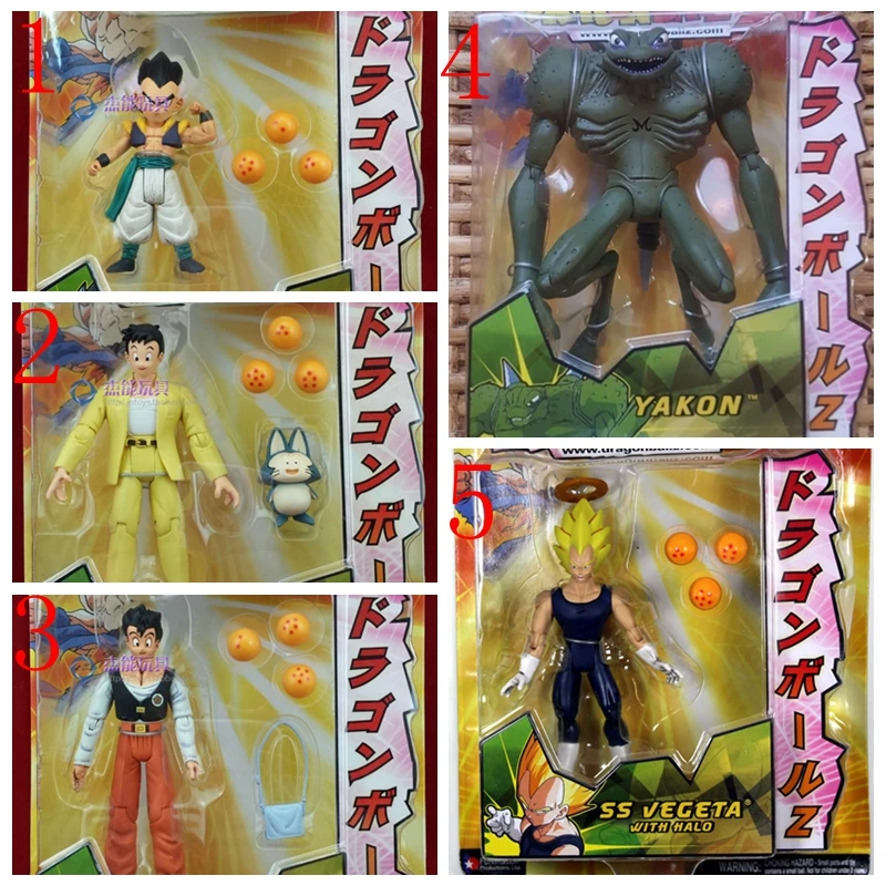

Dragon Ball Z Yakon Gohan Gotenks Yamcha SSJ Vegeta Figurines Toy Collcrion DBZ Model Gift