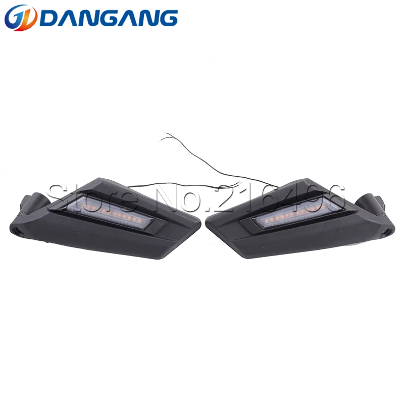 

Side View Mirrors Rearview mirror with yellow turn light for Can Am Maverick X3 Max R X3 R UTV