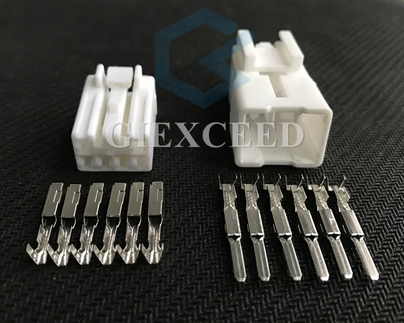 2 комплекта 6 Pin MG651044 MG 651044 автомобильный соединитель провода гнездовой