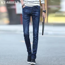 Весенние Новые Джинсы Мужчин Slim fit Джинсы Брюки Размер 28-36 Синий Хлопок Брюки Модный Бренд Мужской Жан Брюки Вакеро Hombre
