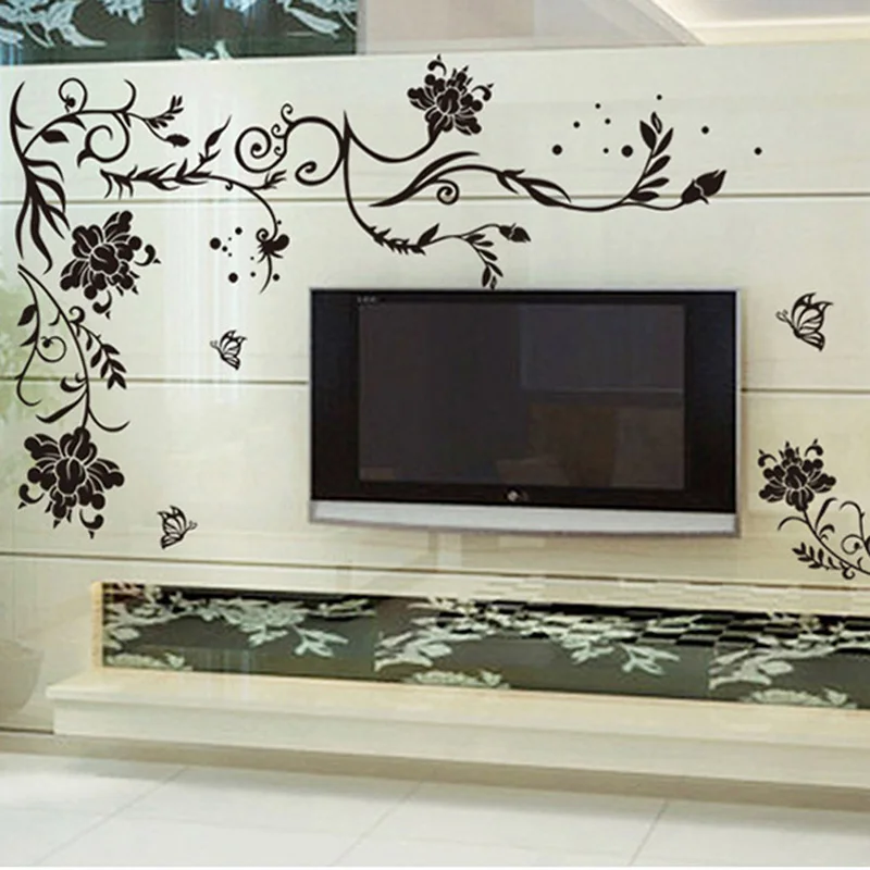 Living Room TV Background Decoration Supplies Wall Stickers Removable