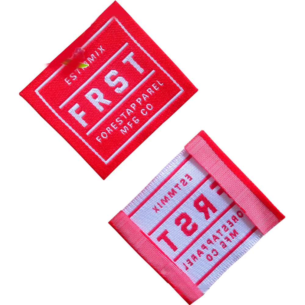 Custom Garment Leader Label For Clothing Care Woven Tag Hats Customized Tissue Personalized Hand Made Labels Fabric Tags | Дом и сад