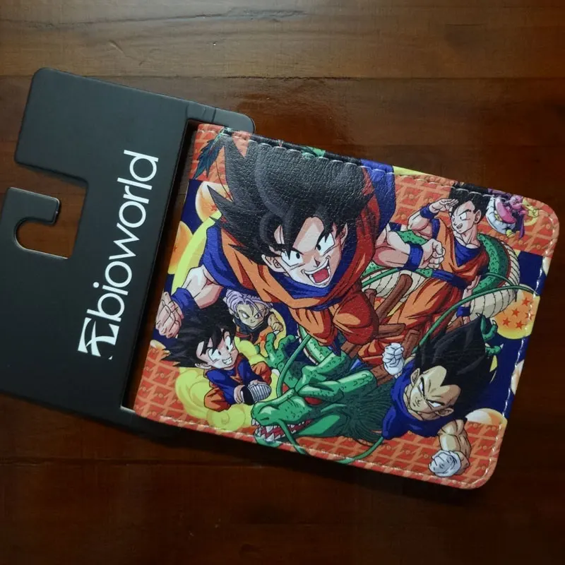 Горячая новинка аниме-кошелек мультфильм Dragon Ball кошельки carteira анимация держатель карты сумки подарок для мужчин дети кожаный короткий кошелек