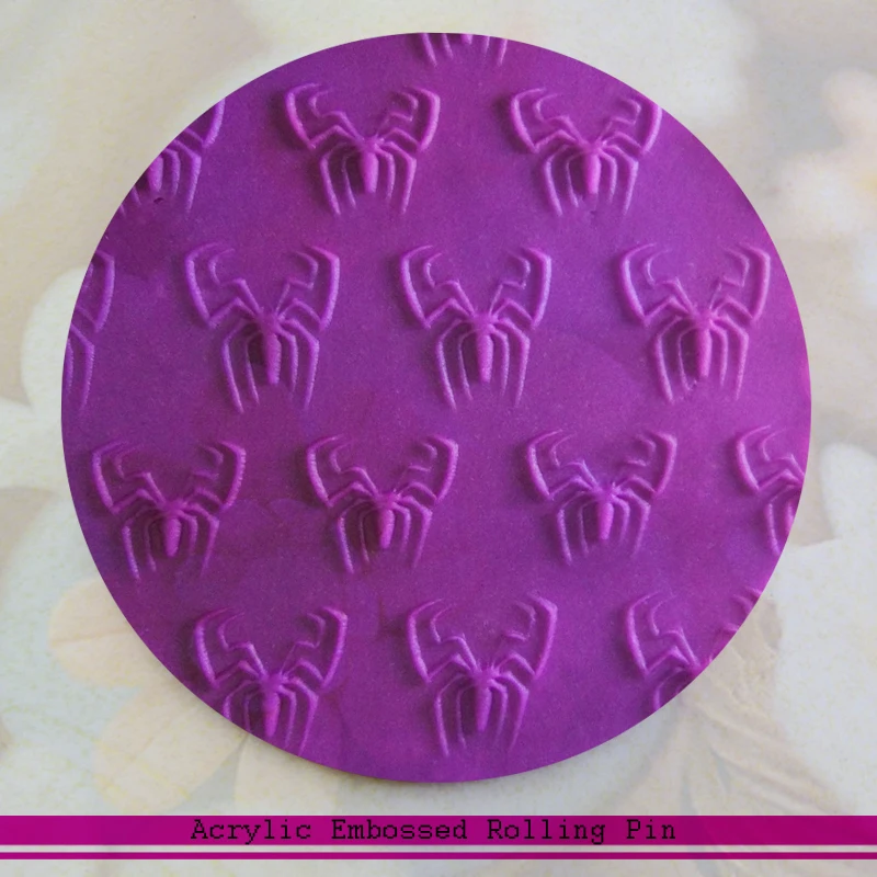 Kitchen Roller Fondant Sugar Cookies Clay and Art Projects Spider Pattern Embossed Pins Cake Tools | Дом и сад