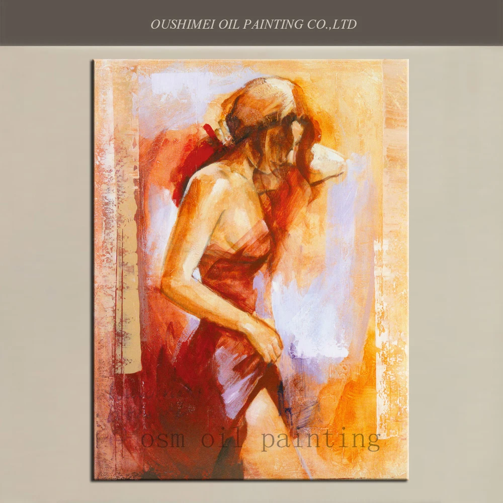 

Hand Painted Modern Impression Sexy Woman Nude Figures Oil Painting on Canvas Beautiful Sexy Woman Wall Artwork Painting