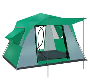 

5 6 8 Person Aluminum/Steel pole Automatic Quick Opening Hydraulic Outdoor Camping Wild Big Tent Camping Tent Garden Pergola
