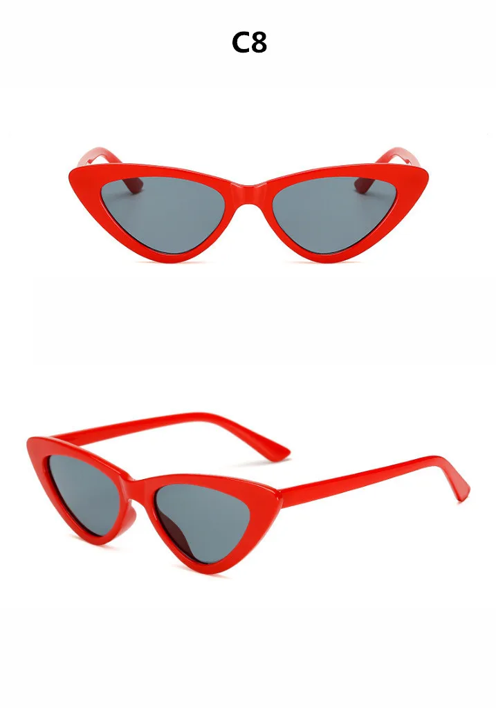 Маленькие солнцезащитные очки кошачий глаз женские роскошные брендовые дизайнерские зеркальные винтажные треугольные Модные солнцезащитные очки женские очки oculos de sol