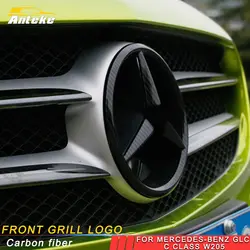 ANTEKE Авто Передняя Решетка Логотип стикеры крышка интимные аксессуары для Mercedes Benz C class w205 GLA CLA GLC