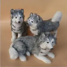 WYZHY Имитация животных имитация Хаски плюшевая креативная игрушка модель домашних животных Фотография Статуэтка обучение маленьких детей