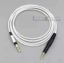 LN005688 Silver Plated Upgrade DIY Custom Cable Cord for Headphone audio tech ATH M40x ATH M50x ATH M70x