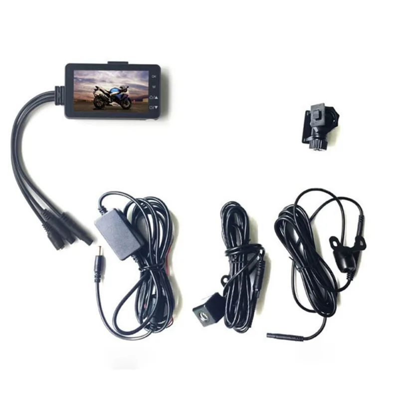 

Car Motorcycle Vehicle Camera Auto DVR Motor Dash Cam With Dual-track Portable Front Rear Camcorders Recorder KY-MT18