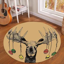 Скандинавский Мультфильм Круглый Ковер 3D мультфильм печатных ковры и ковры для дома гостиной коврик для спальни tapetes para Каса сала