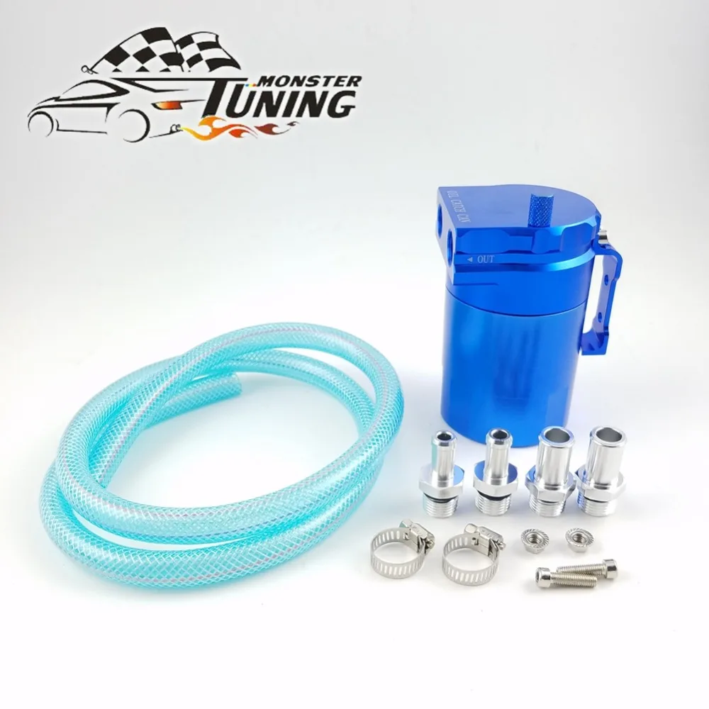 

Tuning Monster Universal Baffled Aluminum Oil Catch Can Reservoir Tank / Oil Tank