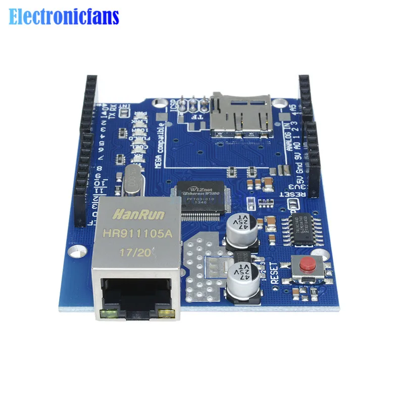 Сетевая плата расширения Ethernet Shield W5100 модуль для основной платы Arduino UNO R3 ATMega 328 1280