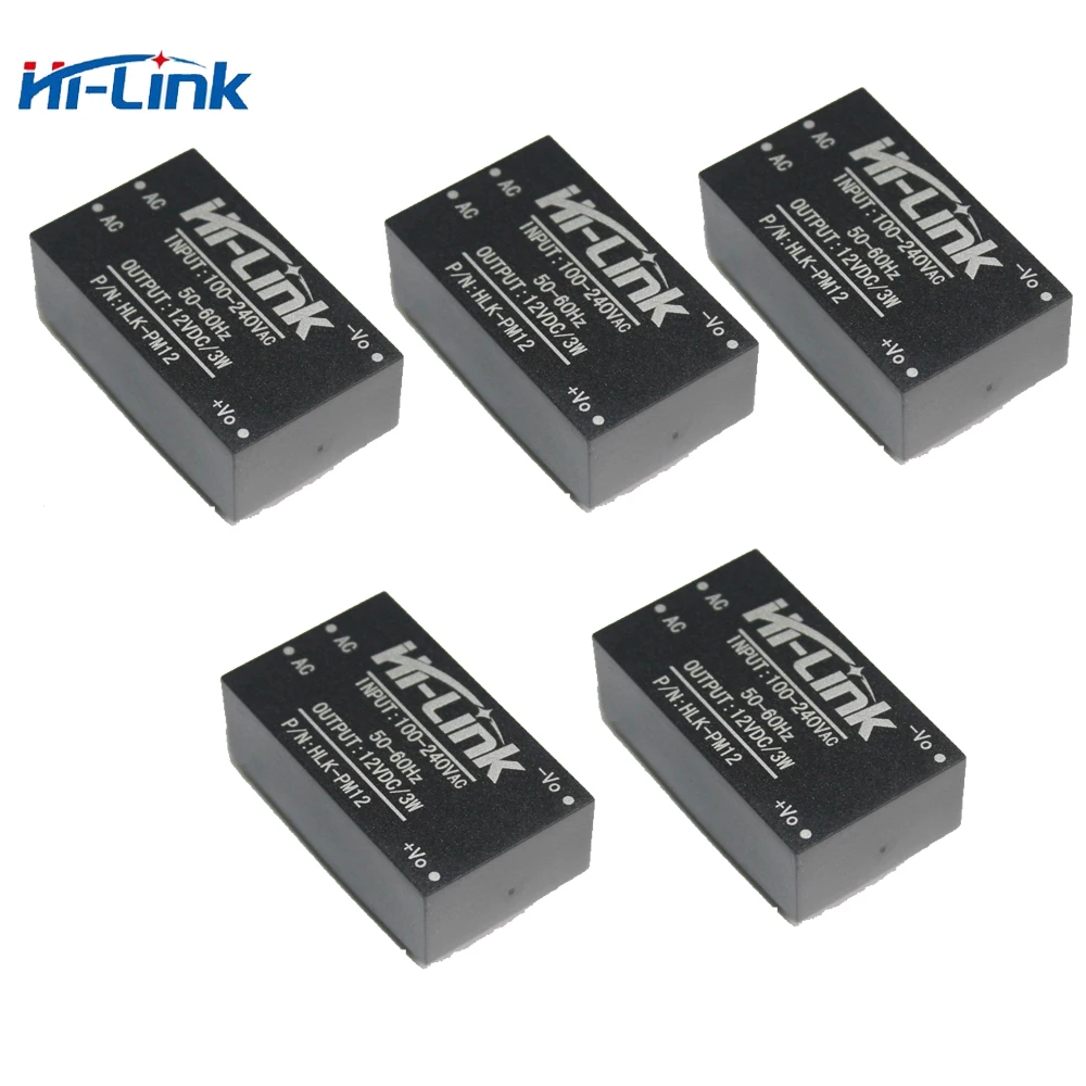 Q17331 5 Hi link HLK PM12 AC DC 220 В до 12 3 Вт с пряжкой понижающий модуль питания