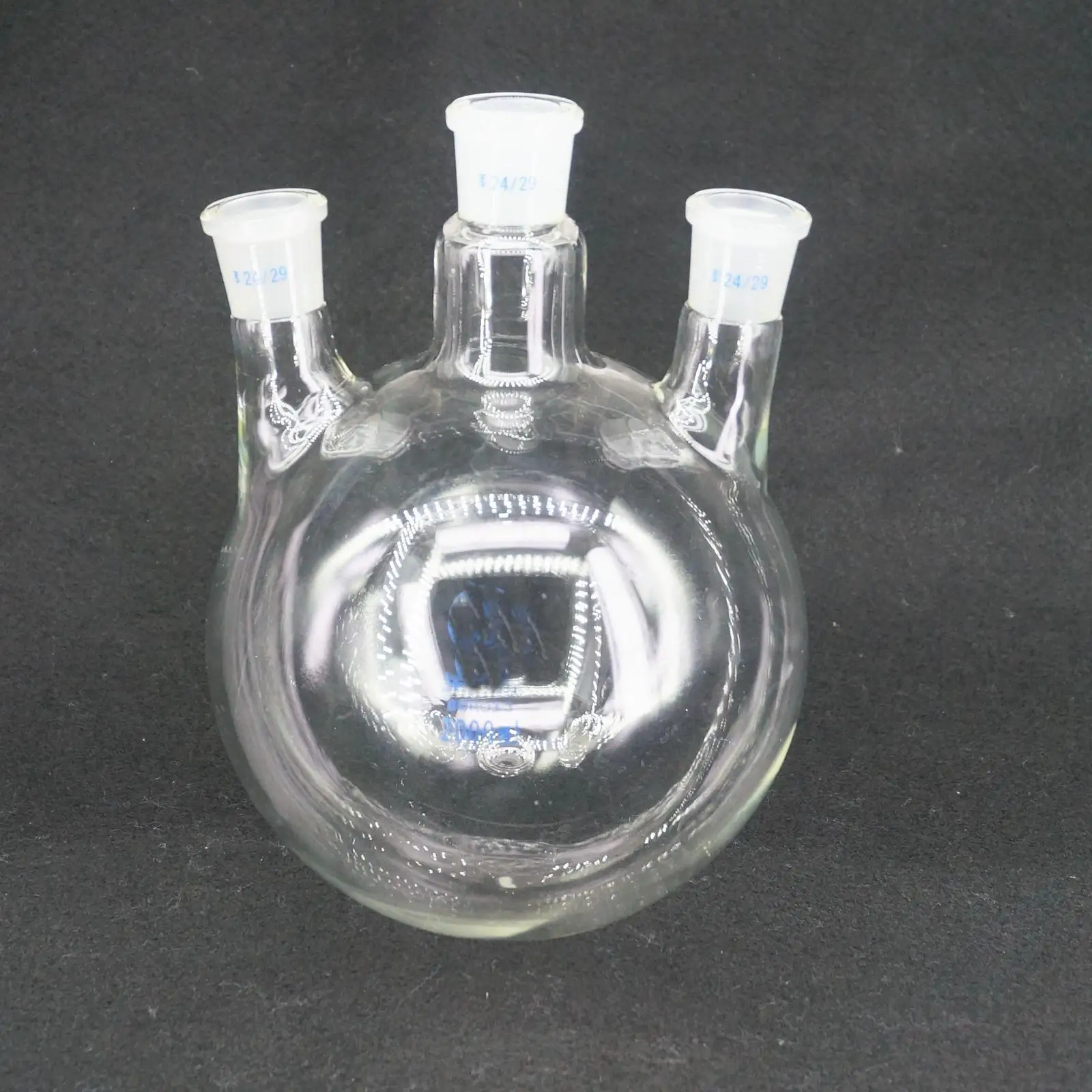 2000ml Laboratory Borosilicate Glass 24/29 Joint Flask round bottom with Vertical 3-Neck | Канцтовары для офиса и дома