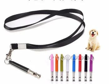 

Wholesale 300pcs/lot 80MM Dog Puppy Pet Training Whistle Silent Ultrasonic Adjustable Sound COLOUR with/without Lanyard