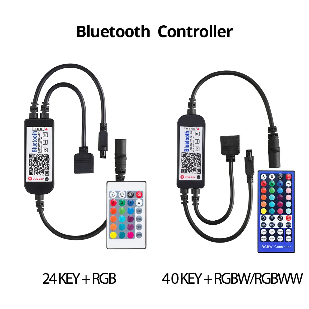 RGB USB Bluetooth светодиодный контроллер, 24 клавиши, 40 клавиш, ИК-контроллер RGBW RGBWW для светодиодной ленты, музыкальный светильник, пульт дистанционного управления