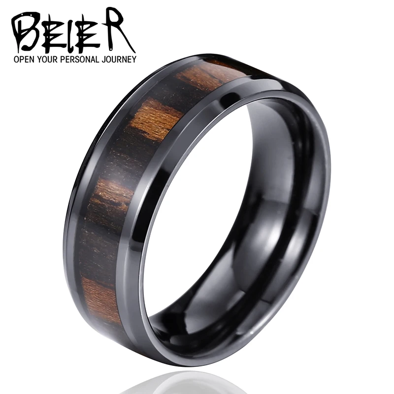 Beier 316L Stainless Steel Man's High Polished Ring Popular Men Fashion Jewelry BR-R047