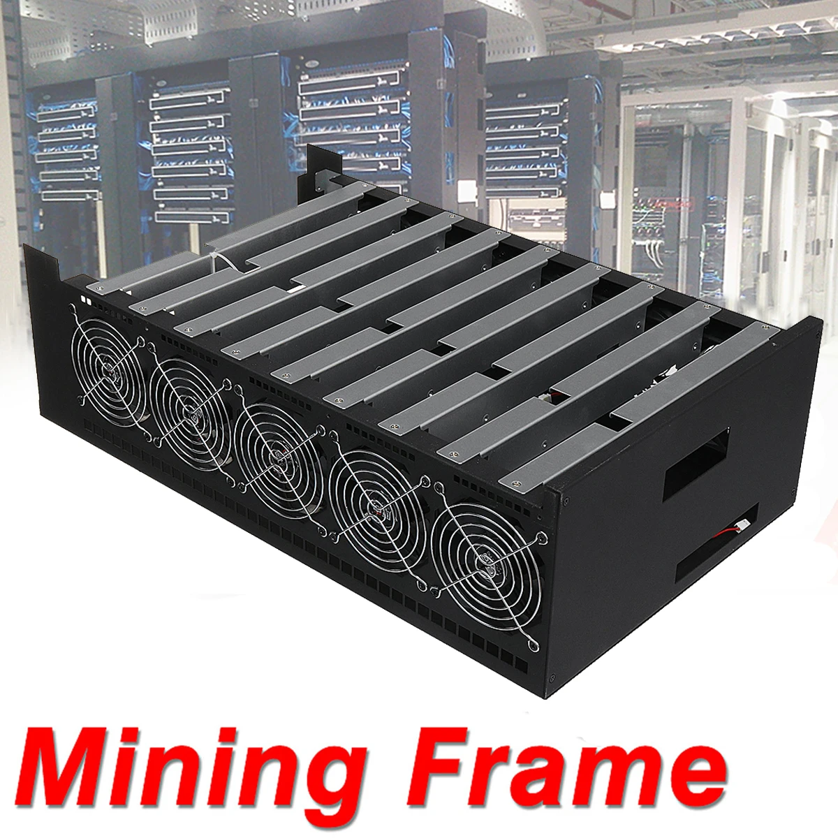 Open Air DIY 9GPU Crypto Coin Mining Server Frame Rig Graphics Case + 10 Fans for ATX Computer Mining Case Frame Server Chassis Open Air DIY 9GPU Crypto Coin Mining Server Frame Rig Graphics Case + 10 Fans for ATX Computer Mining Case Frame Server Chassis