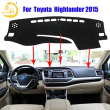 Easysee крышка приборной панели Pad Dashmat коврик с рельефом от солнца шахматная доска ковровые покрытия для TOYOTA Highlander