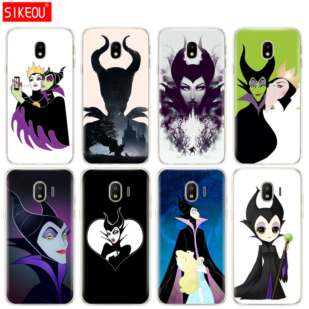 

silicone cover phone case for Samsung Galaxy J3 J5 J7 2017 J330 J530 J730 PRO j2 2018 The witch maleficent
