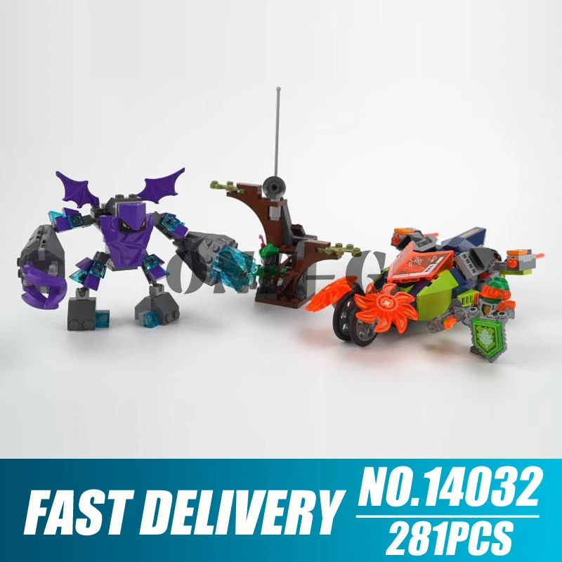 Конструктор 14032 совместимый с LEGO рыцари nexo 70358 блоки Аарон камень