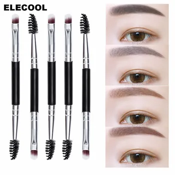 

ELECOOL 100pcs/lot Eyebrow Eyeshadow Brush Dual Function Double Sided Eyebrow Shaping Eyeshadow Brush Cosmetic pincel maquiagem