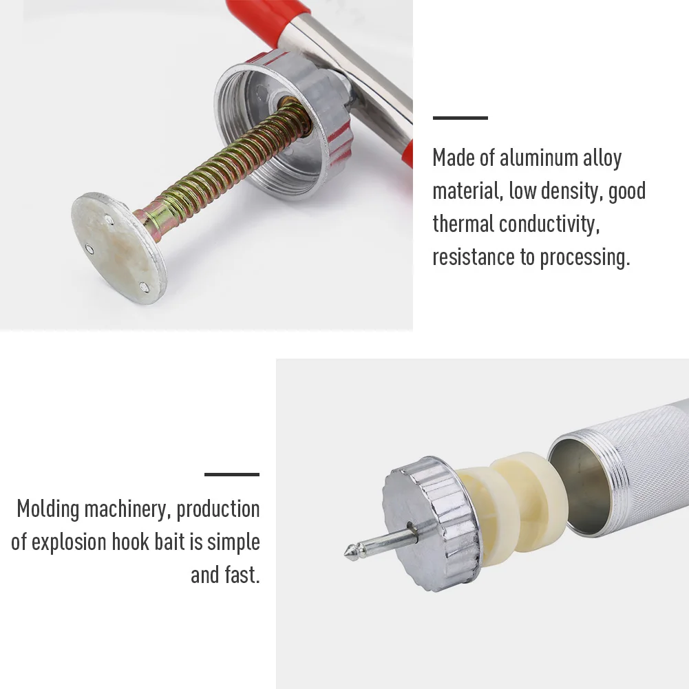 1 шт. алюминиевый сплав Рыболовная Приманка формирователь взрыв крючок Приманка формирователь Приманка формовочная форма рыболовная приманка компрессор аксессуар