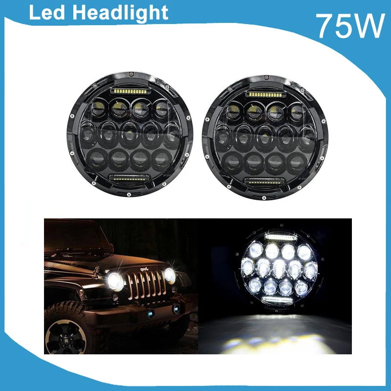 Foco Delantero Led Para Moto Y Jeep De 7 Pulgadas Redondo Foco Delantero Led Para Moto Y Jeep De 7 Pulgadas Redondo