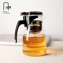 925 ML Hohe Borosilikatglas Teetassen Elegante Teekannen Blume Büro tee-Set Mit Deckel Filter Griff Rot Grün Tee Flaschen becher