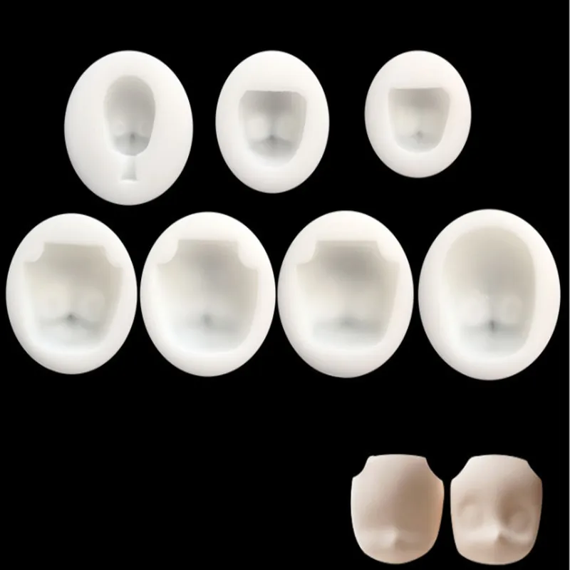 

Doll head mold for clay doll multi design