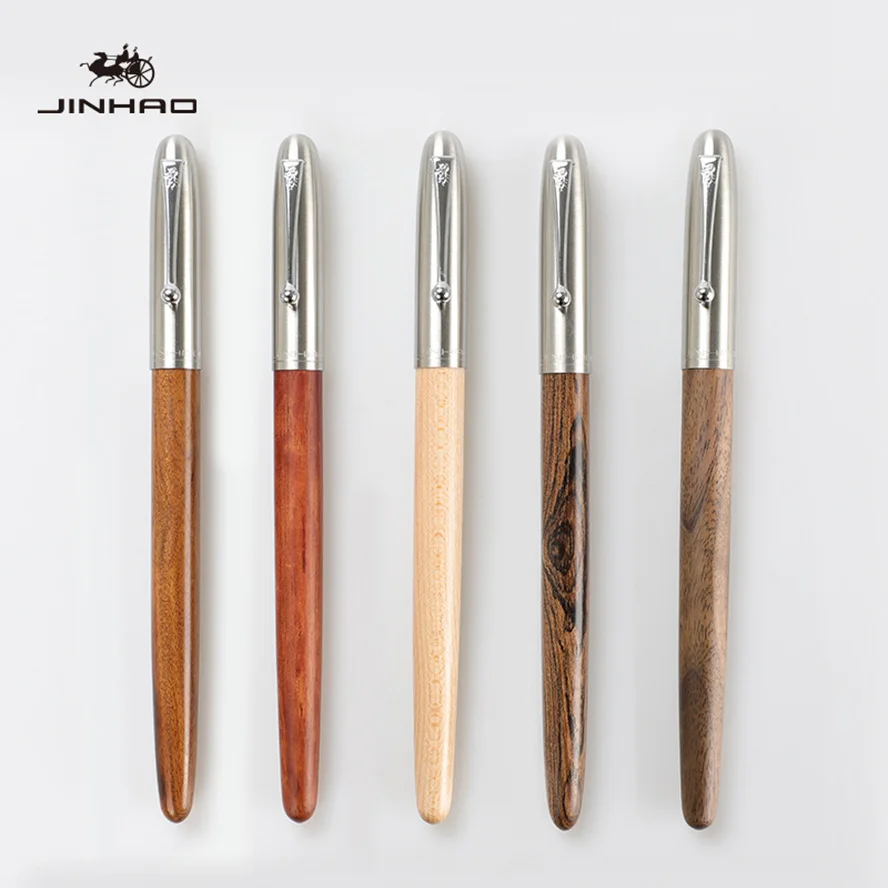 

Vintage Classic Wood Fountain Pen 0.38mm Extra Fine Nib Jinhao 51a School Office Supplies Caneta
