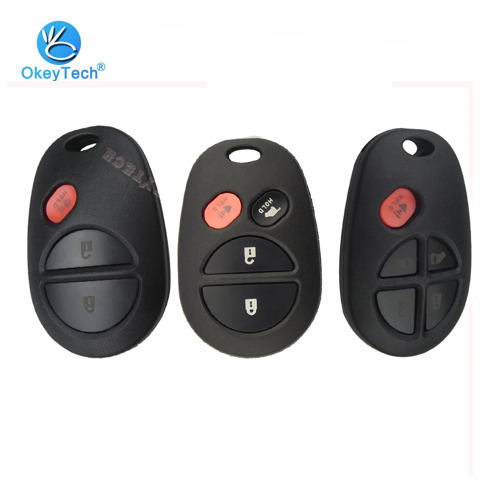 

OkeyTech Car Styling Replacement 3 4 5 Buttons Remote Car Key Shell Fit For Toyota Camry 2007 Rav4 Auris Best Price