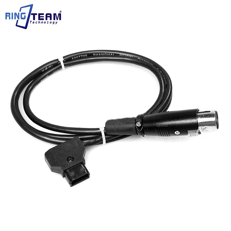 New Power Tap Plug (Male) To Male 4 Pin XLR Connector D-Tap Male to Female for Power Supply Battery Adapter Cable 1M