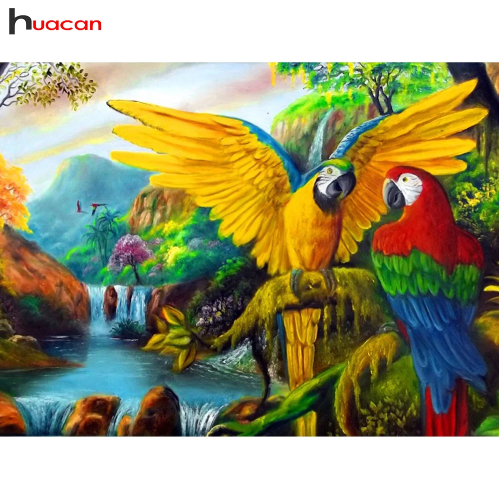 Алмазная живопись Huacan вышивка крестом животные алмазная полностью квадратная