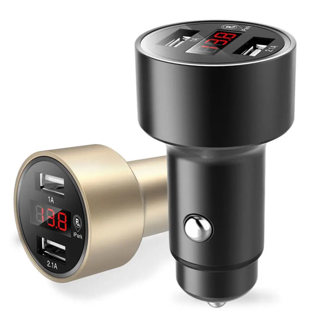  Neue Ankunft Auto GPS Tracker Locator Echtzeit-tracking Gerät Dual USB Ladegerät Voltmeter Auto Zig